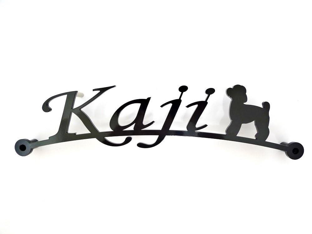 Amazon.co.jp: 表札 アイアン表札 トイプードルタイプ1